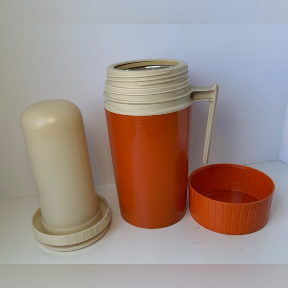 Vintage‎ Orange Thermos Insulated Jar Container 16 oz. - Picture 4 of 8